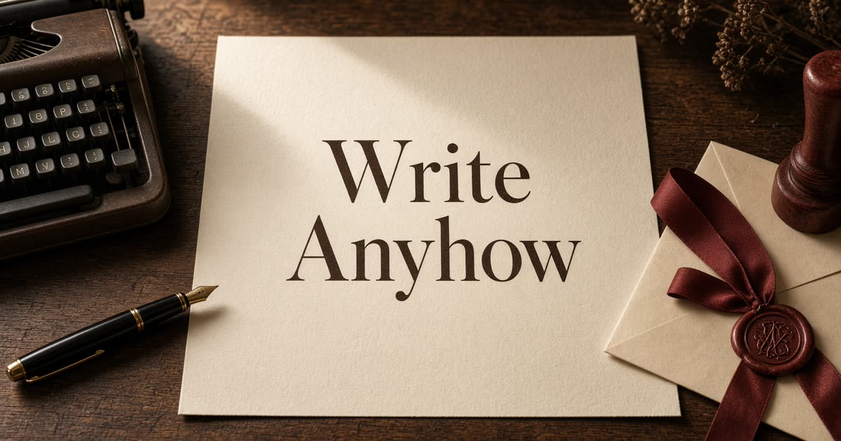 Cover of Write Anyway by Stewart Ferris